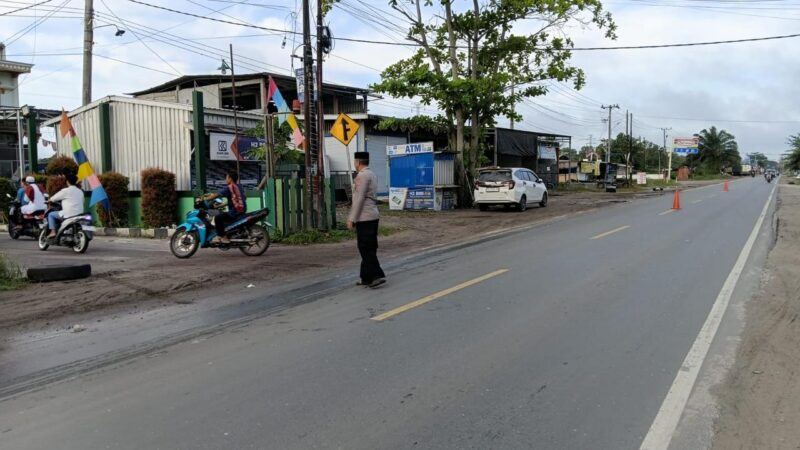 Pastikan Ibadah Idul Fitri Aman, Polsek Sabangau Laksanakan Pengamanan di Masjid Al Abrar