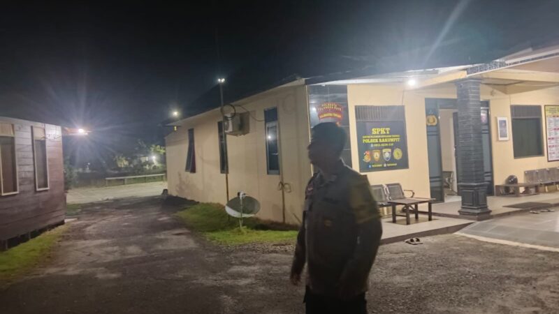 Cegah Kerawanan, Piket Polsek Rakumpit Rutin Patroli Mako dan Lingkungan Asrama