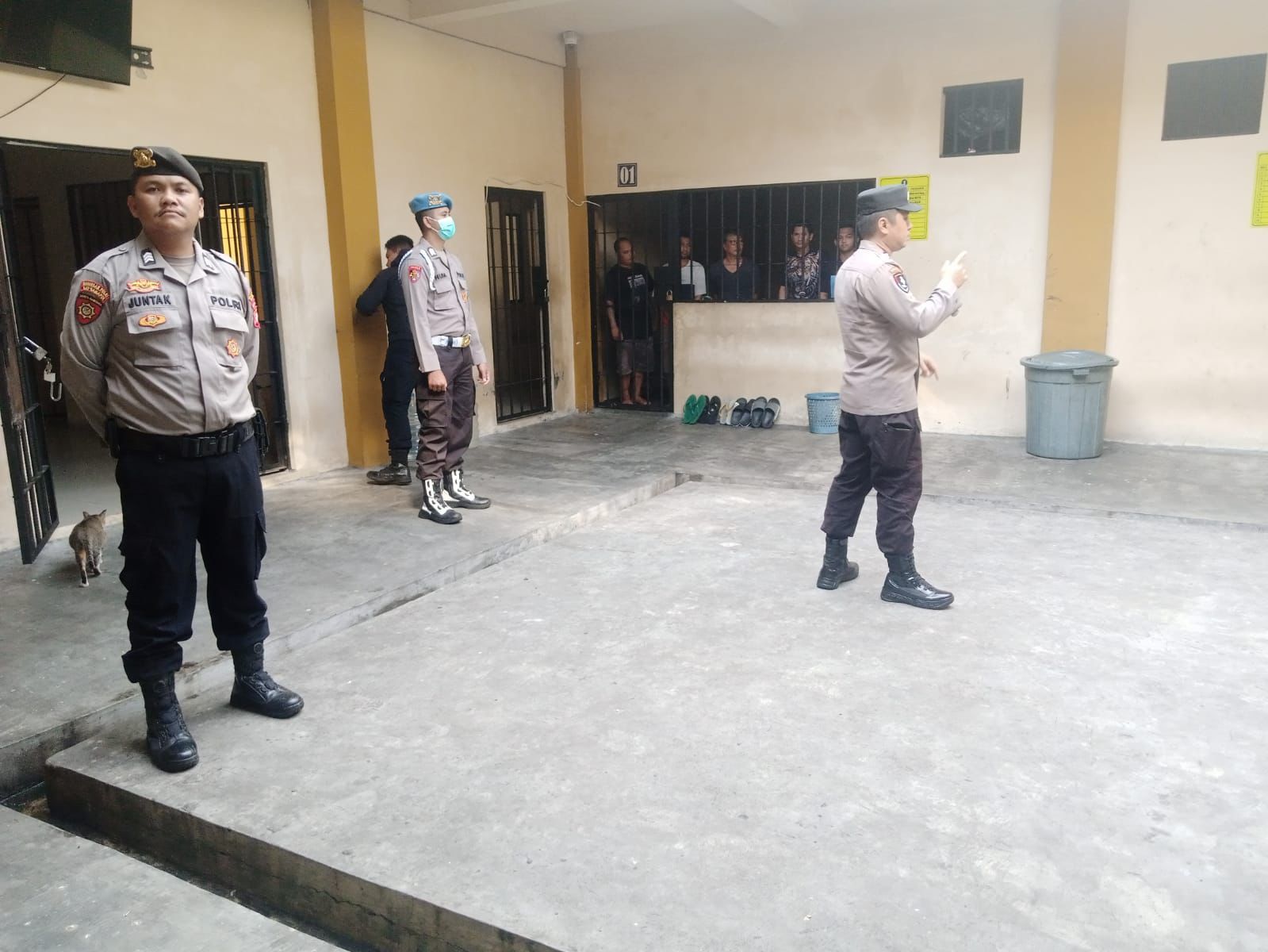 Pastikan Keamanan Optimal, Pamapta I SPKT Polresta Palangka Raya Laksanakan Kontrol Rutin Rutan