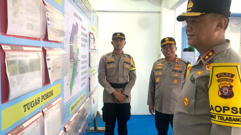 Kapolda Kalteng Cek Pos Pengamanan Operasi Ketupat 2026 di Bartim, Pastikan Pengamanan Mudik Berjalan Optimal