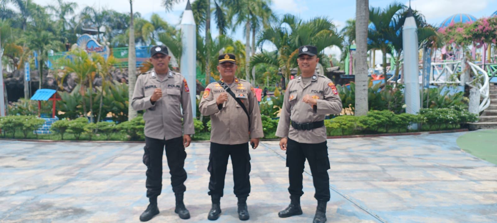 Patroli Dialogis dan Standby, Personel Polresta Siaga di Wisata Jekan Raya