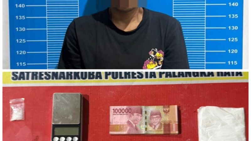 Satresnarkoba Polresta Palangka Raya Ringkus Terduga Pengedar Sabu di Petuk Ketimpun