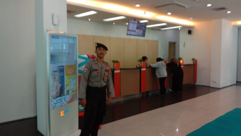 Tunjukkan Profesionalitas, Satpamobvit Polresta Palangka Raya Perketat Pengamanan Perbankan