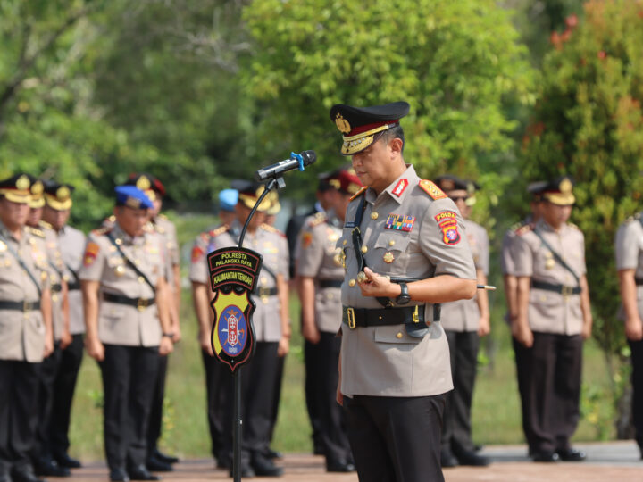 Peringati HUT ke 31, Polda Kalteng Gelar Ziarah dan Tabur Bunga di TMP Sanaman Lampang