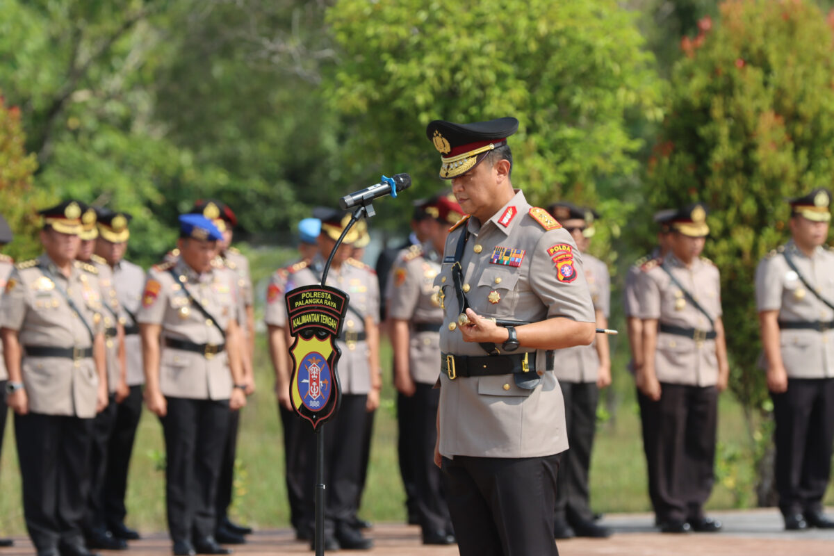 Peringati HUT ke 31, Polda Kalteng Gelar Ziarah dan Tabur Bunga di TMP Sanaman Lampang