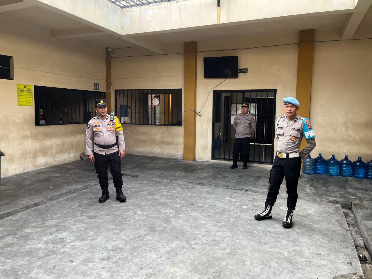 Jaga Kondisi Rutan Kondusif, Pamapta III dan Piket Fungsi Polresta Palangka Raya Lakukan Pengecekan
