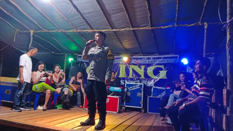 Polsek Rakumpit Sambangi Pesta Pernikahan Warga, Jaga Kamtibmas Tetap Kondusif