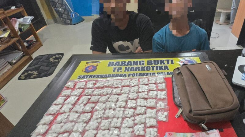 Satresnarkoba Polresta Palangka Raya Ungkap Peredaran Obat Diduga Narkotika, Dua Tersangka Diamankan