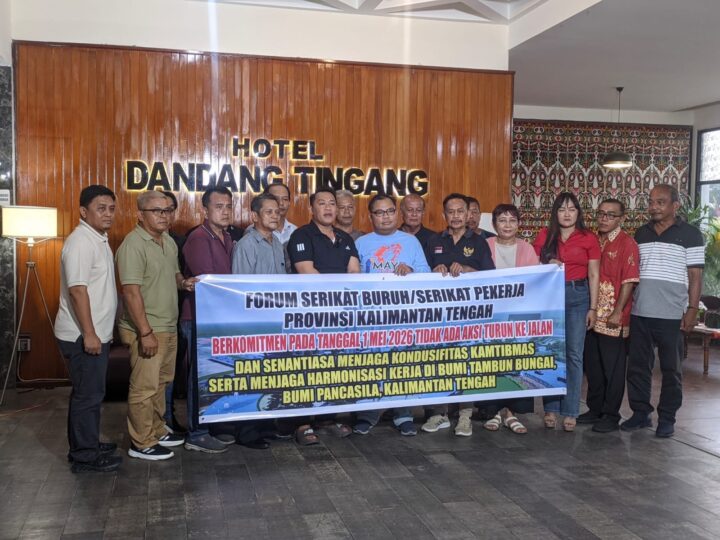 Serikat Pekerja Kalteng Deklarasikan Aksi Humanis untuk Peringati May Day