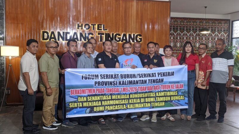 Serikat Pekerja Kalteng Deklarasikan Aksi Humanis untuk Peringati May Day