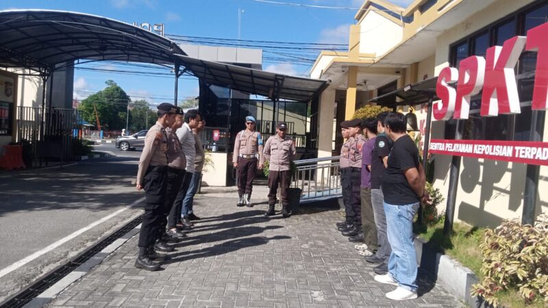 Pamapta I SPKT Polresta Palangka Raya tadi Gelar Apel Serah Terima Piket Fungsi