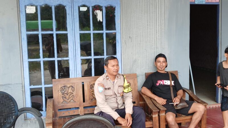 Datangi Warga di Marang, Polsek Bukit Batu Imbau Manfaatkan Layanan Polri 110