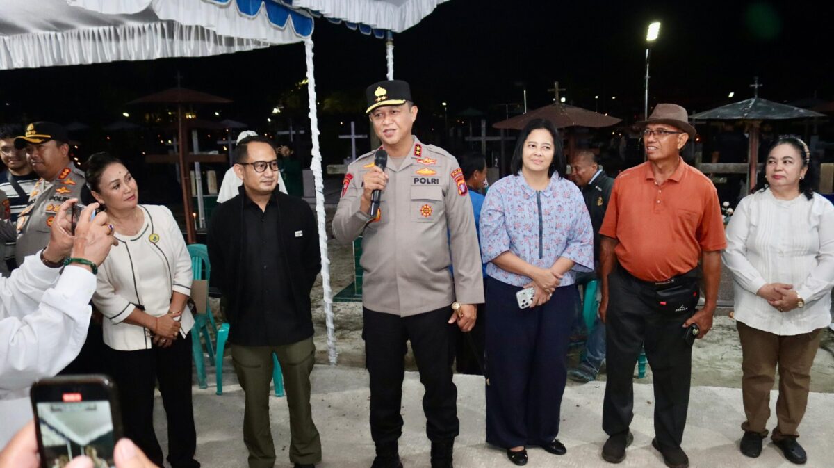 Kapolda Kalteng Tinjau Pengamanan Malam Paskah, Pastikan Ibadah Berjalan Aman dan Tertib