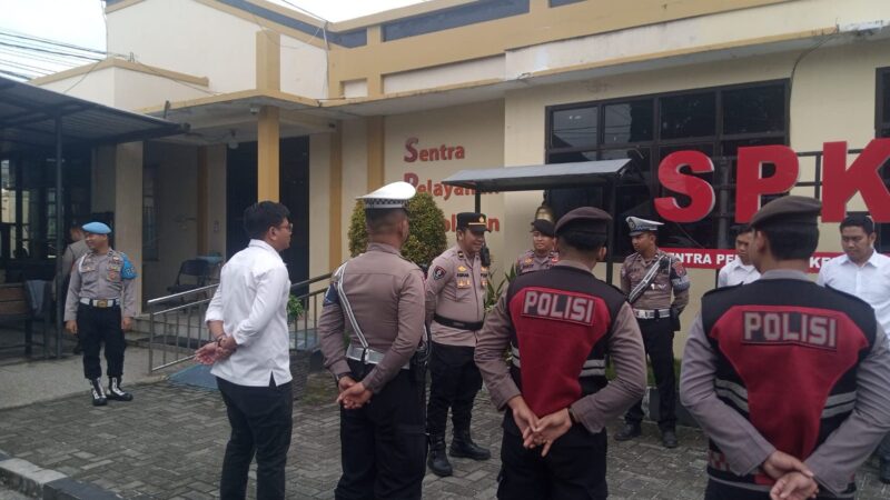 Siapkan Pelayanan Piket Fungsi dan SPKT Gelar Apel Serah Terima Jaga di Mapolresta Palangka Raya