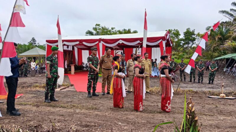 Polsek Bukit Batu Amankan Ground Breaking Jembatan Garuda di Habaring Hurung