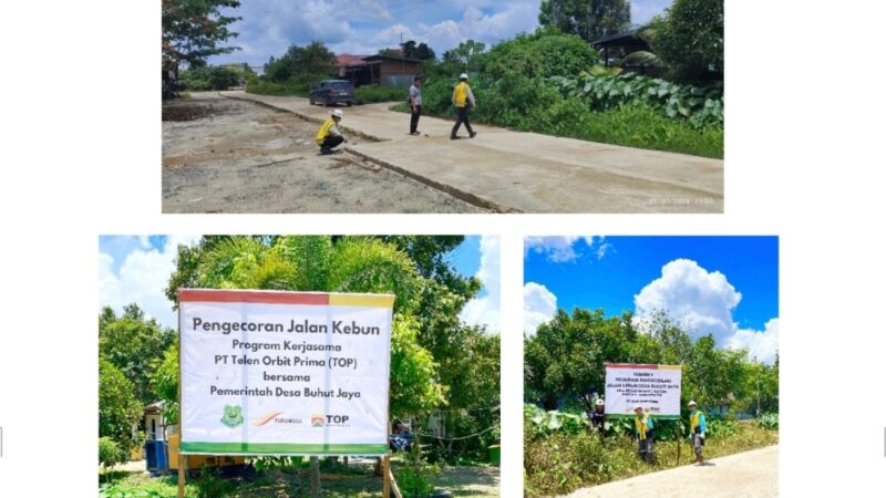 Jalan Kebun yang Menghidupkan Ekonomi: CSR PT TOP Perkuat Akses dan Harapan Warga Buhut Jaya