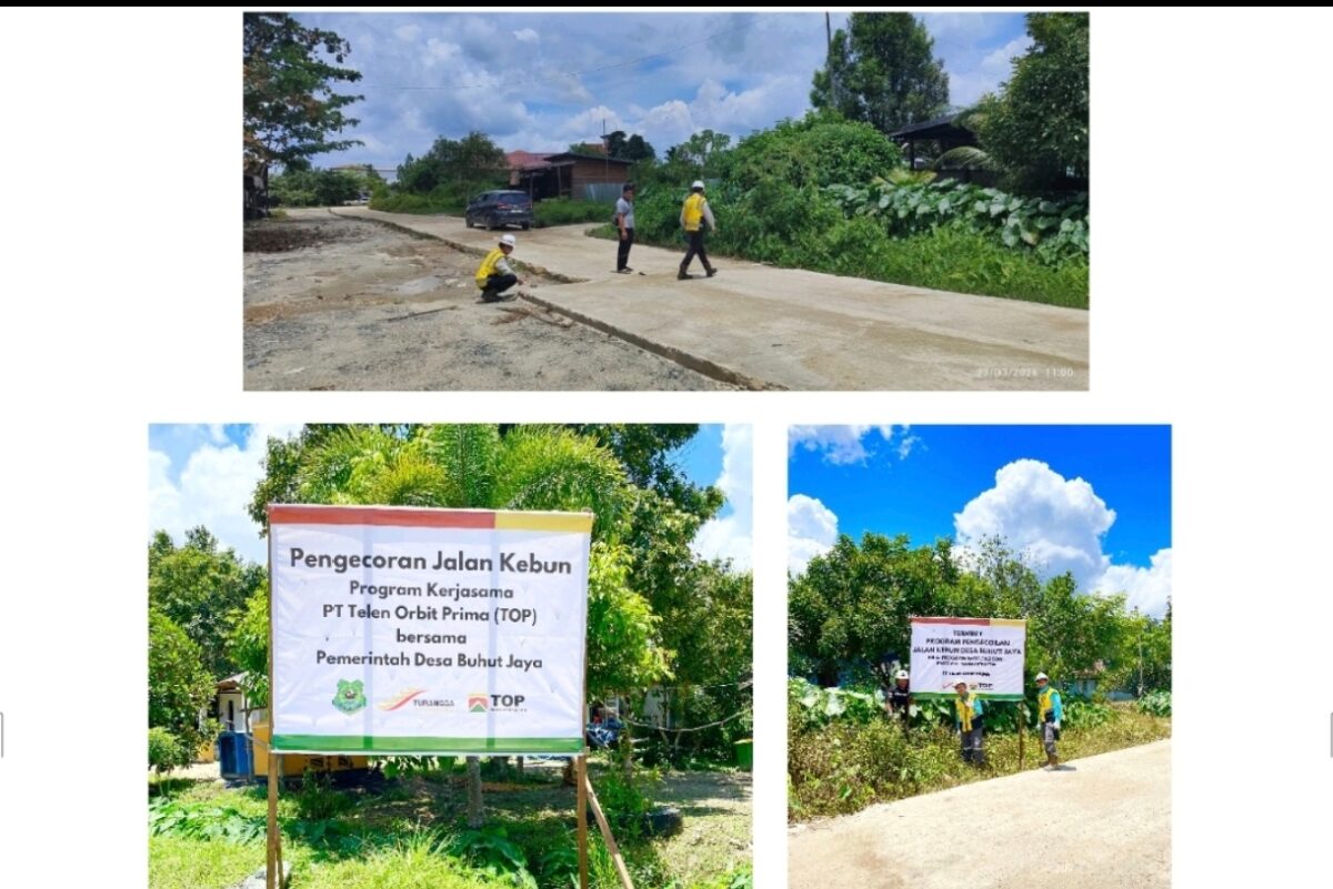Jalan Kebun yang Menghidupkan Ekonomi: CSR PT TOP Perkuat Akses dan Harapan Warga Buhut Jaya
