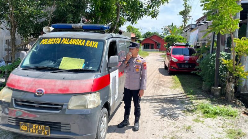 Satbinmas Polresta Palangka Raya Imbau Warga Amankan Kendaraan dan Manfaatkan Layanan 110