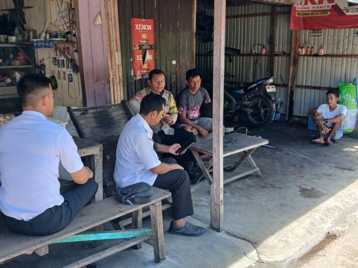 Bhabinkamtibmas Polsek Bukit Batu terus Perkuat Sambang Kamtibmas di Kelurahan Marang