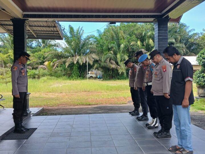 Dihadapan para Personel, Kapolsek Rakumpit Imbau Jaga Baik HTCK
