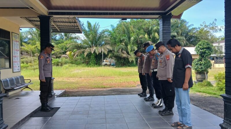 Dihadapan para Personel, Kapolsek Rakumpit Imbau Jaga Baik HTCK