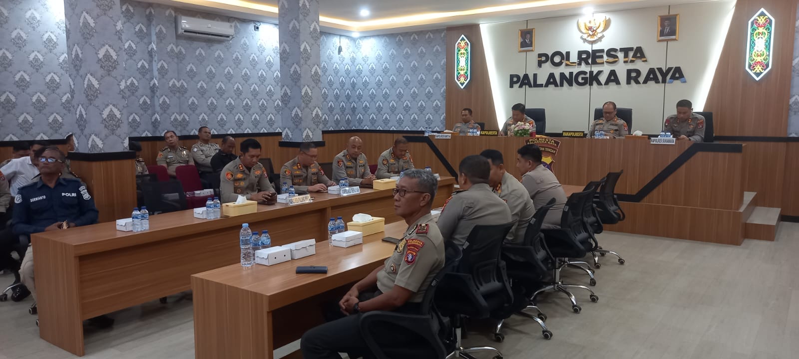 Secara Virtual, Kapolresta Palangka Raya Ikuti Anev Sitkamtibmas Bersama Wakapolri
