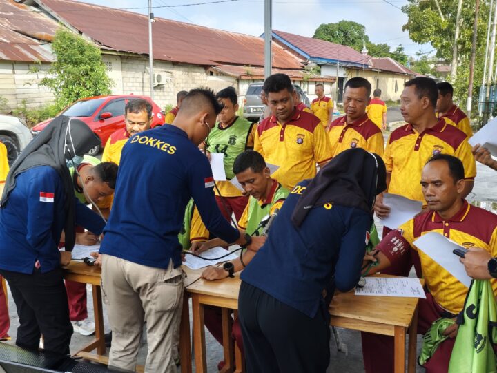 Sidokkes Polresta Palangka Raya Lakukan Rikkes bagi Personel sebelum Jalani Tes Kesjas