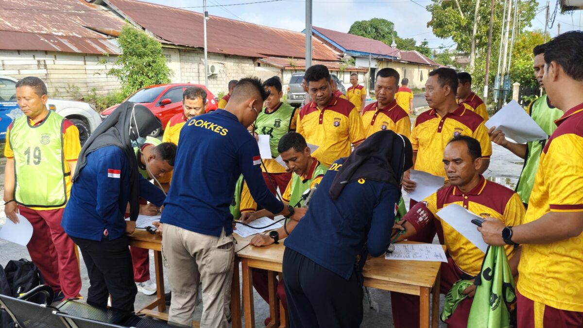 Sidokkes Polresta Palangka Raya Lakukan Rikkes bagi Personel sebelum Jalani Tes Kesjas