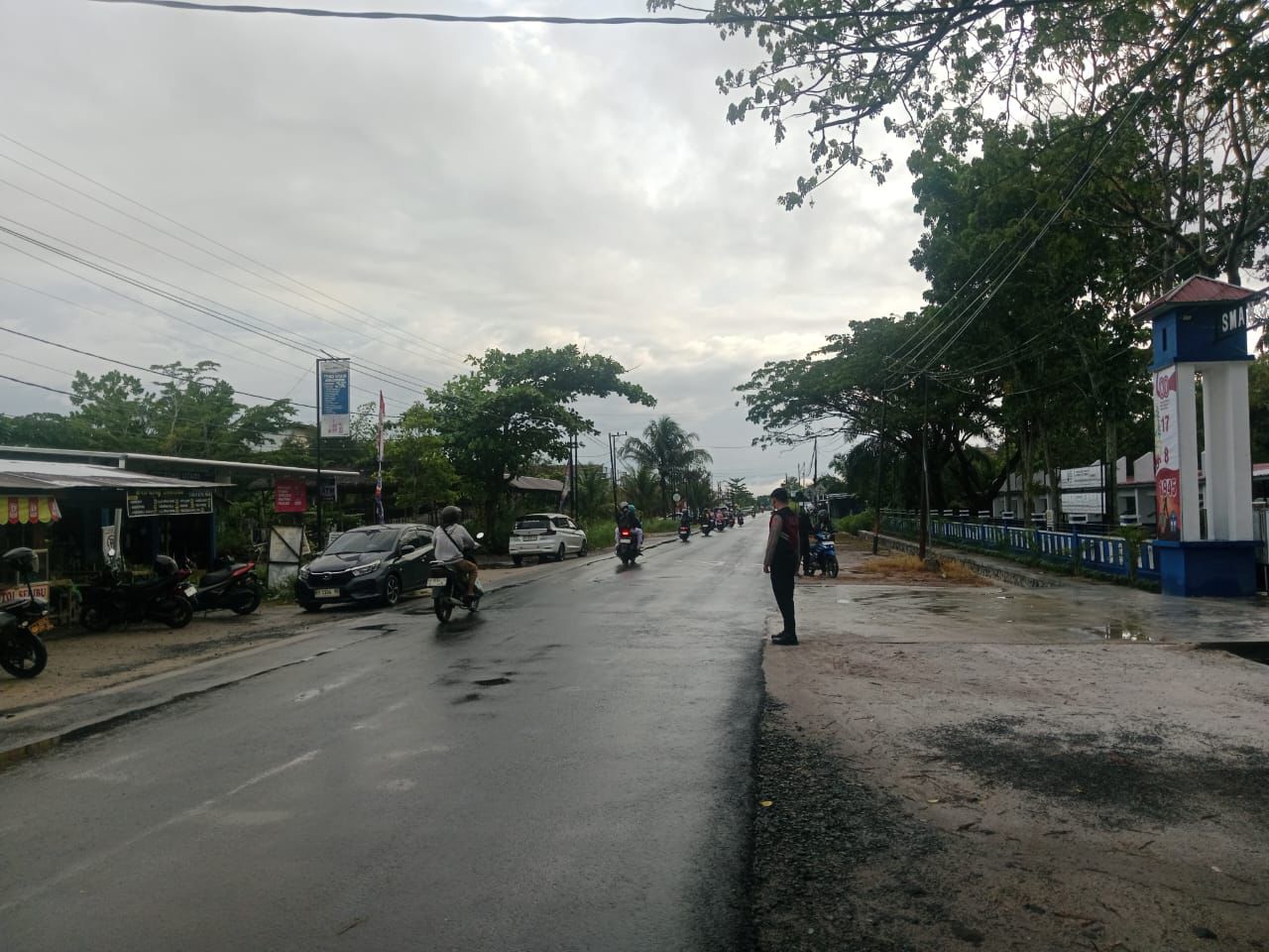 Bantu Wujudkan ZoSS, Satsamapta Polresta Palangka Raya Kerahkan Unit Patmor Atur Arus Lalin