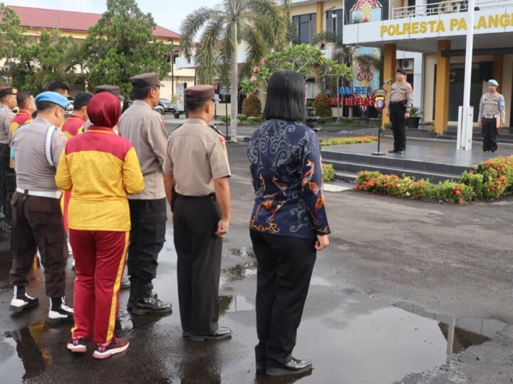 Jaga Kedisiplinan Personel, Sipropam Polresta Palangka Raya Cek Absensi Tiap Satfung saat Apel Pagi
