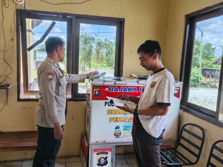 Implementasi Program Kerja Kapolri, Polsek Sabangau Operasikan Perpustakaan Bajaka Presisi