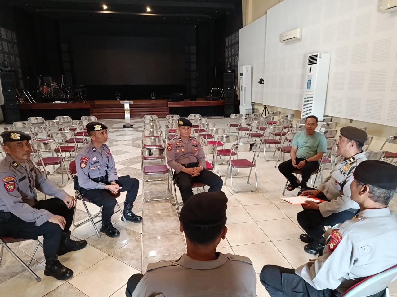 Satpamobvit Polresta Palangka Raya Laksanakan Risk Assessment Perayaan Paskah di GBI Rock