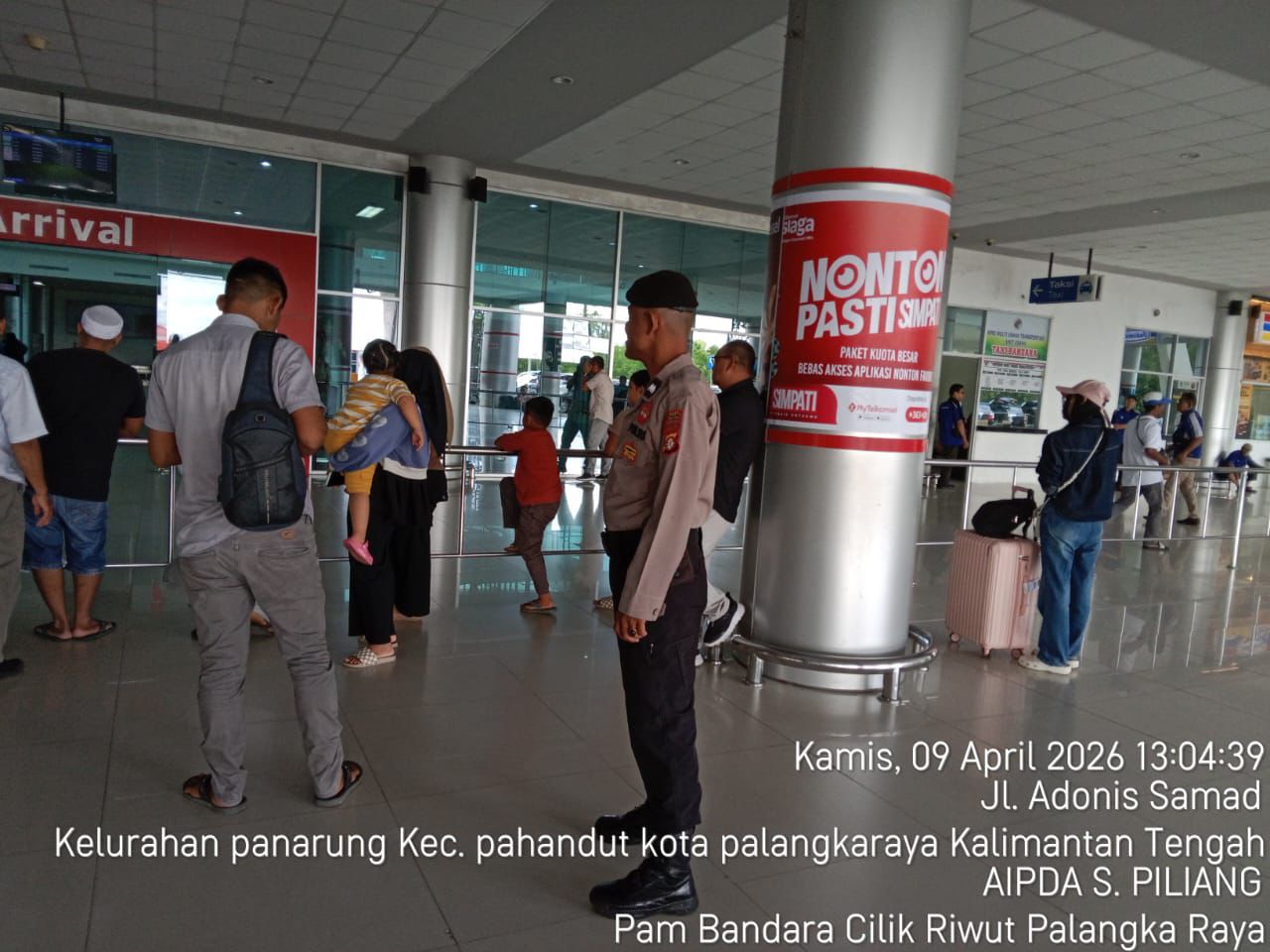 Dengan Patroli Dialogis, Satpamobvit Polresta Palangka Raya Berikan Rasa Aman di Bandara Tjilik Riwut