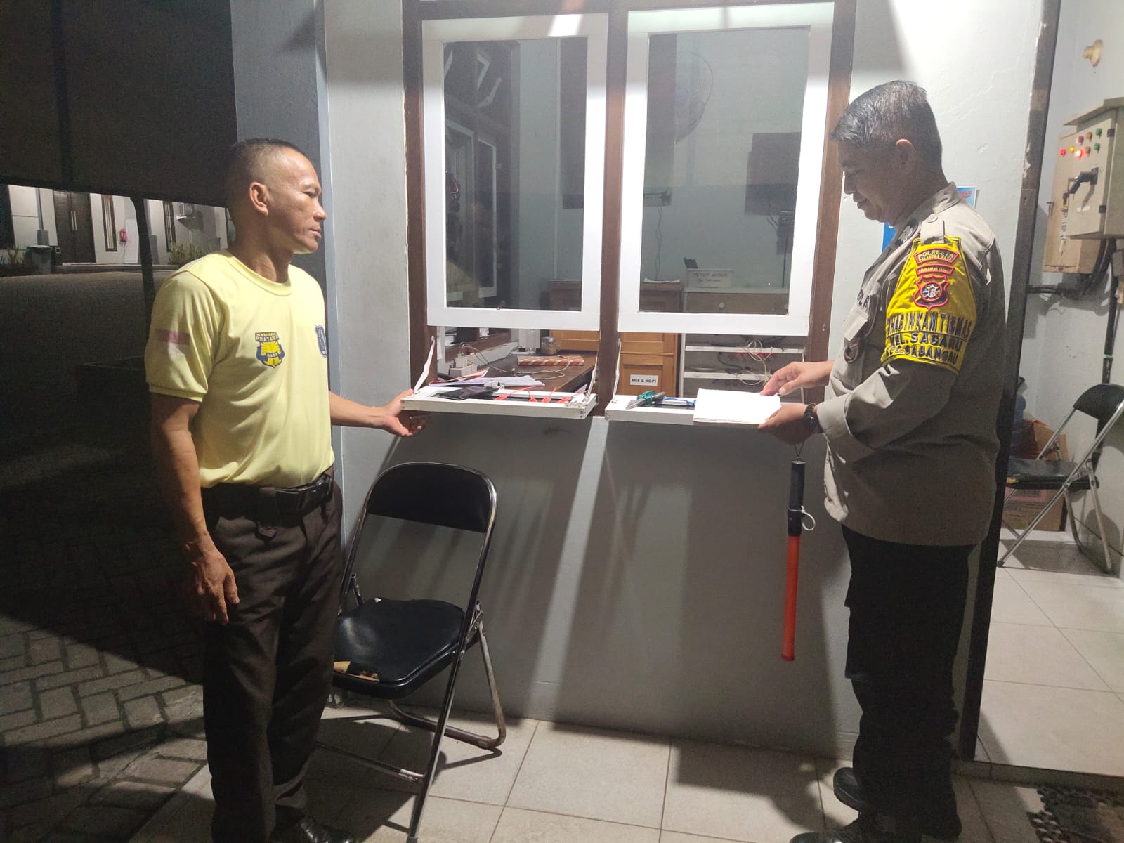 Datangi PT SKK, Polsek Sabangau Tinjau Keamanan dan Sharing Kamtibmas