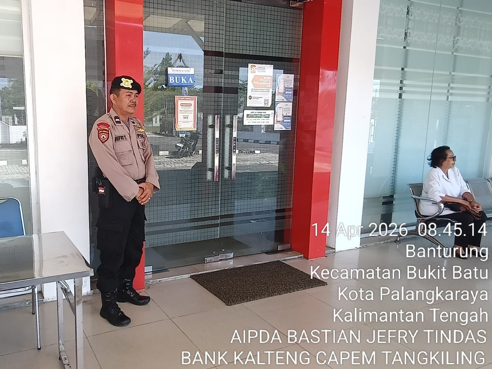 Satpamobvit Polresta Palangka Raya Masifkan Pengamanan Perbankan untuk Antisipasi Kejahatan