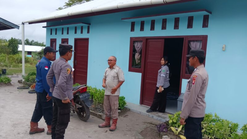 Cek Sarpras Karhutla, Kapolsek Rakumpit Koordinasi dengan Pihak Perusahaan