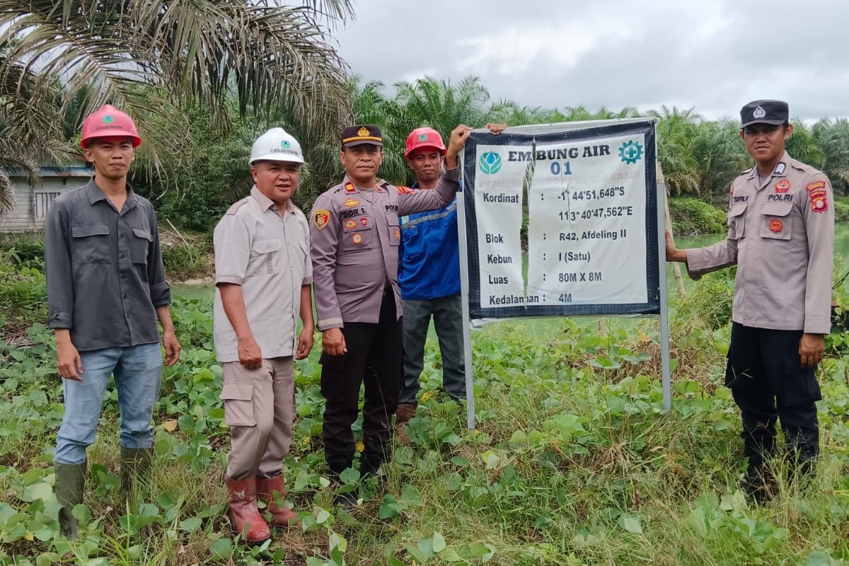 Pastikan Kesiapan, Polsek Rakumpit Lakukan Pengecekan Sarpras Karhutla di Perusahaan