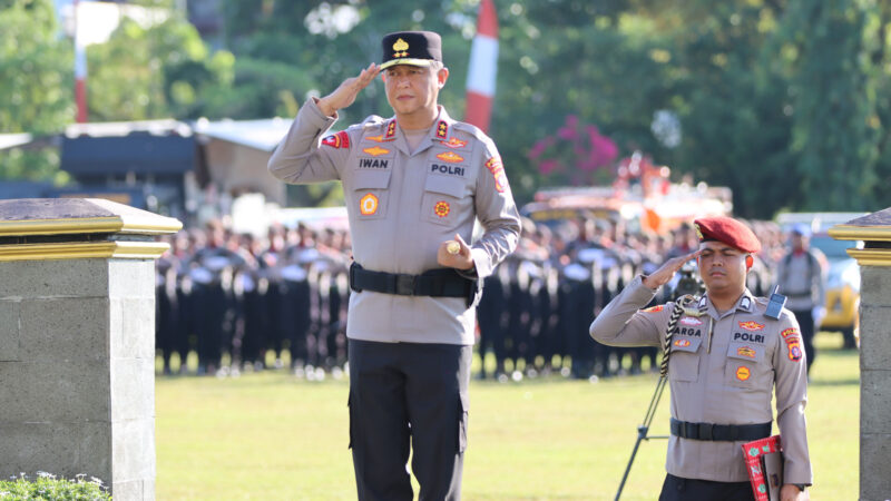 Peringati Hari Kesadaran Nasional, Polda Kalteng Gelar Upacara Bendera