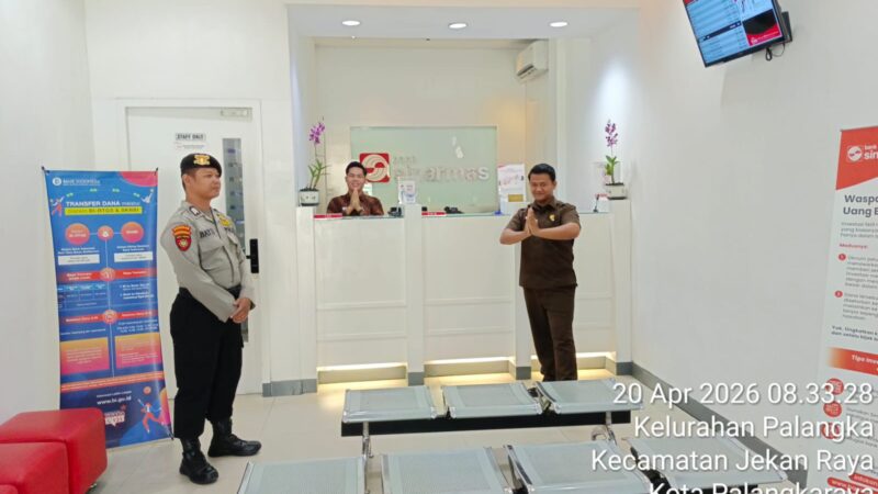 Satpamobvit Polresta Palangka Raya Gelar Pengamanan Sejumlah Kantor Bank