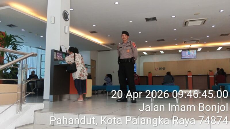 Patroli dan Imbauan Nasabah, Satpamobvit Polresta Palangka Raya Tingkatkan Pengawasan pada Perbankan