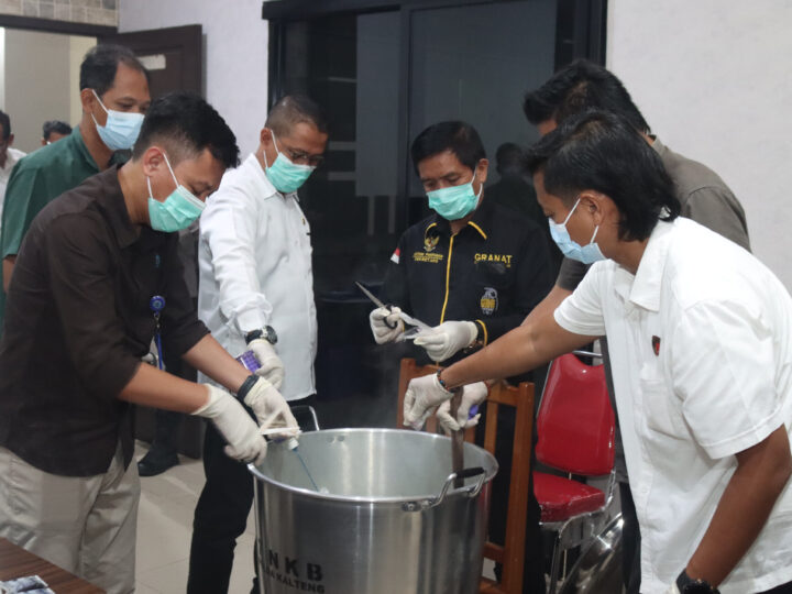 Polda Kalteng Musnahkan 5,43 Kg Sabu dan 412 Butir Ekstasi dari 13 Kasus