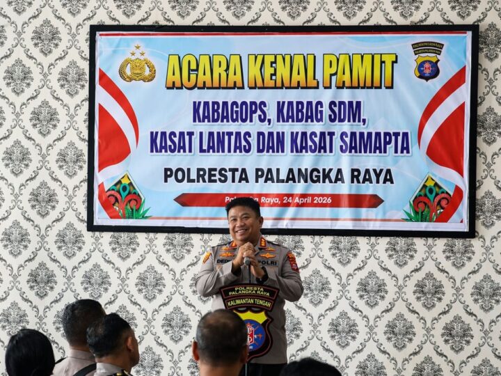 Kenal Pamit Pejabat Utama, Ini Pesan Kapolresta Palangka Raya