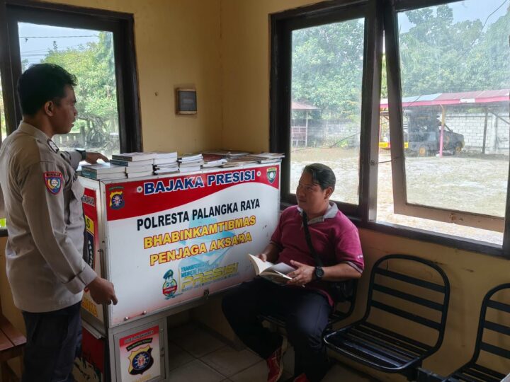 Dorong terus Literasi, Polsek Sabangau Jalankan Program Bajaka Presisi