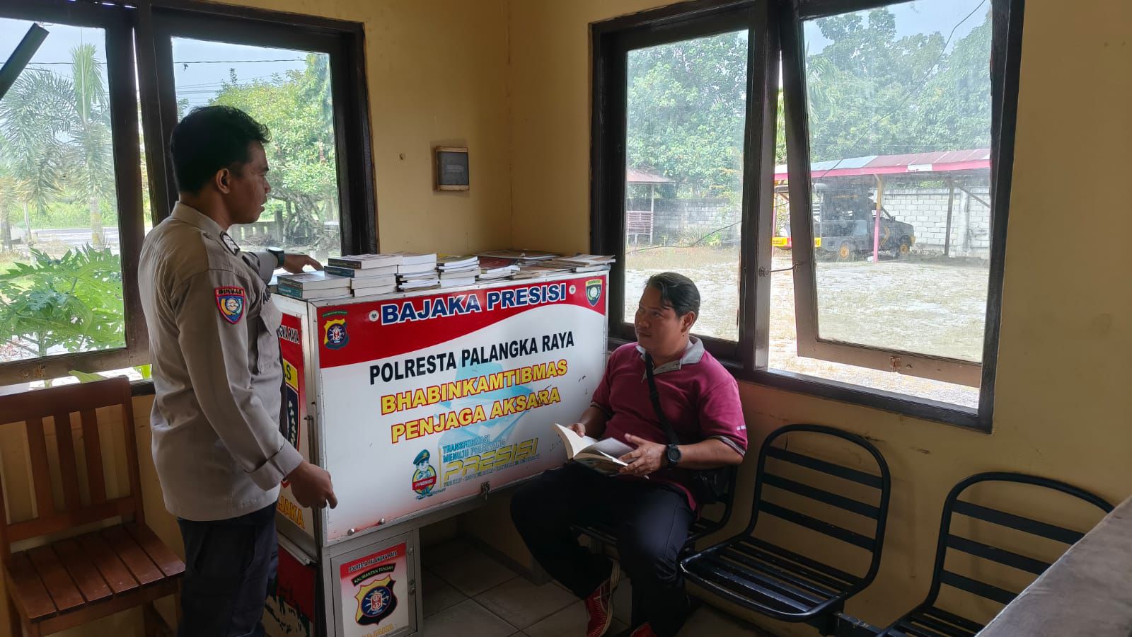 Dorong terus Literasi, Polsek Sabangau Jalankan Program Bajaka Presisi