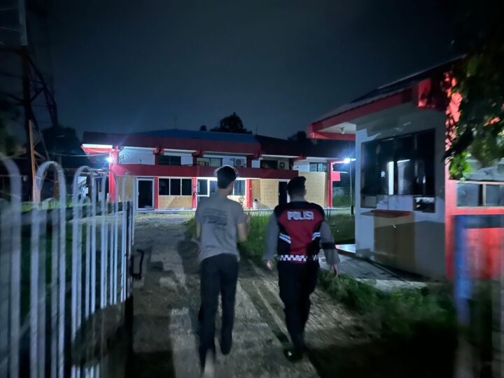 Datangi Kantor PT. Telkom, Satsamapta Polresta Palangka Raya Tinjau Kamtibmas Obvit