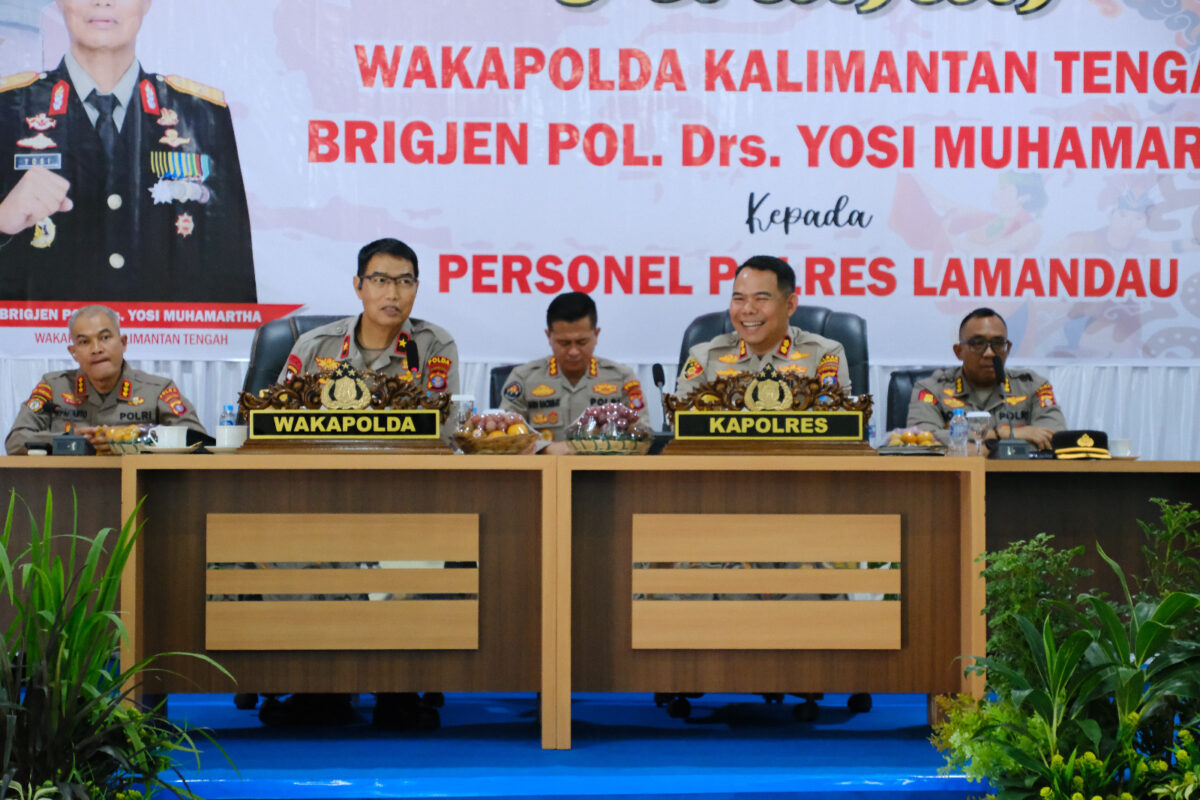 Kunjungan Kerja Wakapolda Kalteng di Polres Lamandau, Tekankan Peningkatan Kinerja Personel