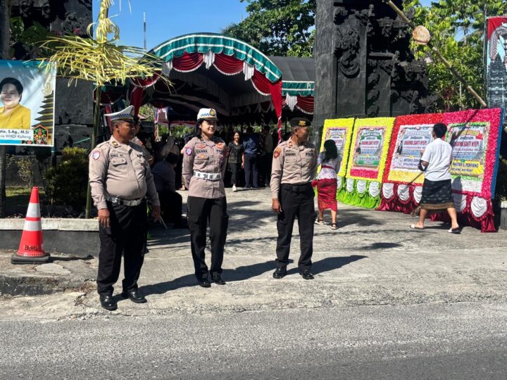 Cegah Gangguan Kamseltibcar, Satlantas Palangka Raya Lakukan Pamtur Lalin saat Dharma Santi Nyepi