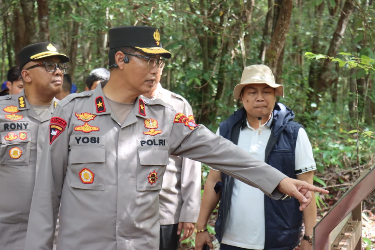 Jaga Kelestarian Konservasi, Wakapolda Kalteng Tinjau TNTP Antisipasi Karhutla