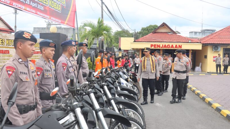 Pastikan Kesiapan Hadapin Karhutla, Wakapolda Kalteng Cek Sarpras Karhutla di Polres Kobar