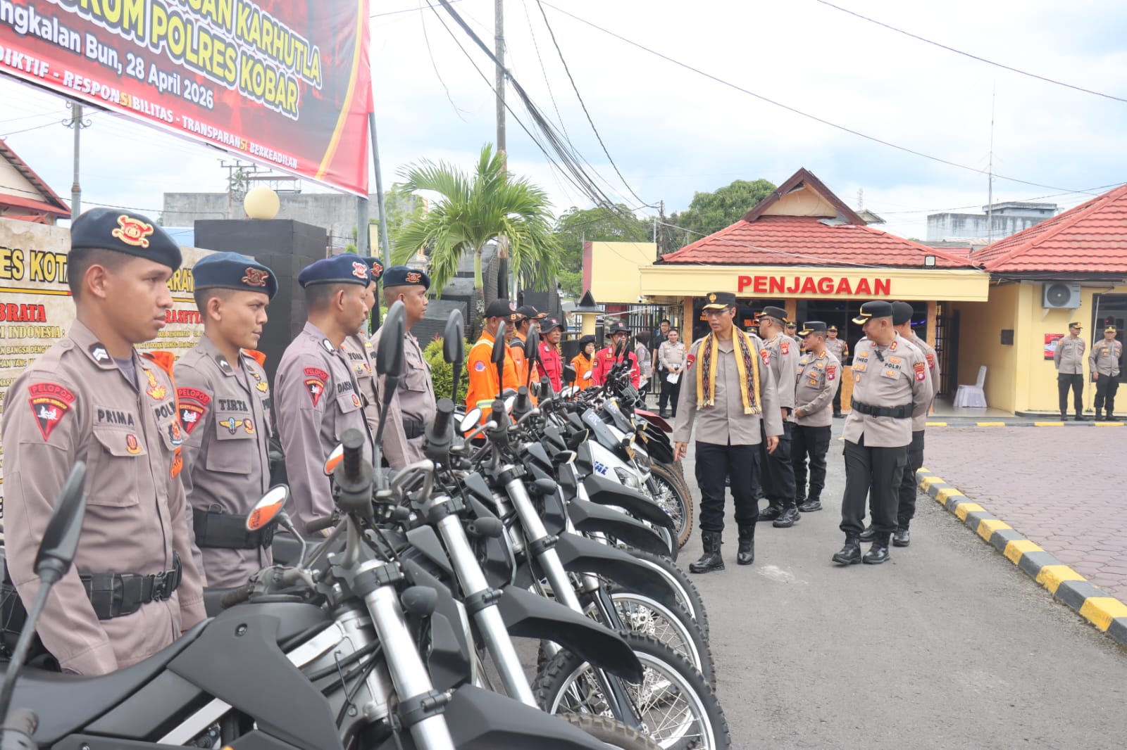 Pastikan Kesiapan Hadapin Karhutla, Wakapolda Kalteng Cek Sarpras Karhutla di Polres Kobar
